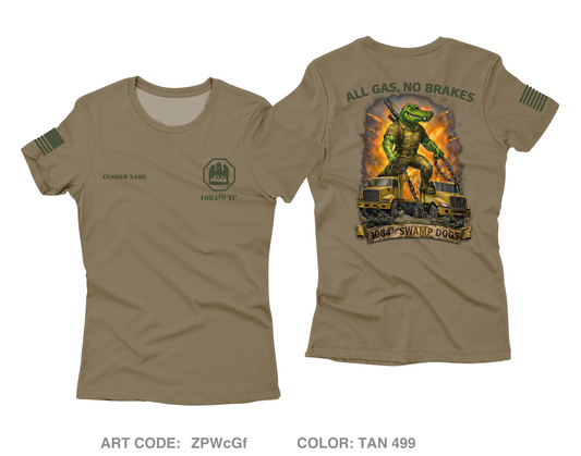 CUSTOM 1084th Transportation Company Core Women's SS Performance Tee - ZPWcGf