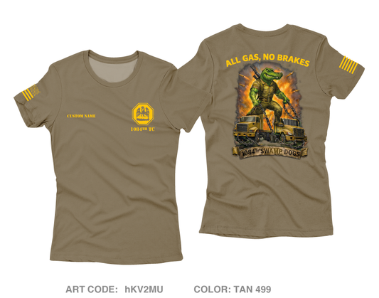 CUSTOM 1084th Transportation Company Core Women's SS Performance Tee - hKV2MU