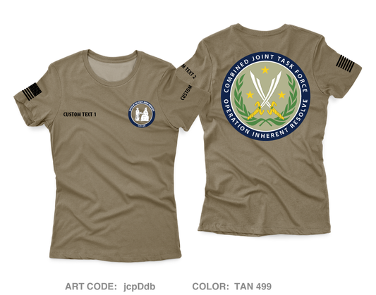 CUSTOM OSJA CJTF-OIR Core Women's SS Performance Tee - jcpDdb