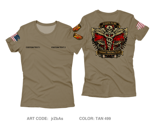 CUSTOM Combat Trauma Team Core Women's SS Performance Tee - jrZbAs