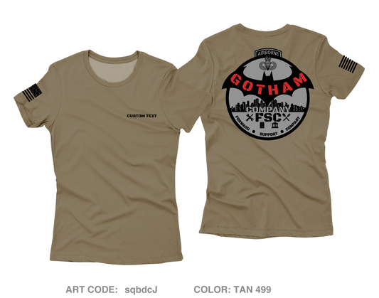 CUSTOM GOTHAM COMPANY Core Women's SS Performance Tee - sqbdcJ