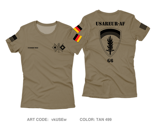 CUSTOM USAREUR-AF Core Women's SS Performance Tee - vkUSEw