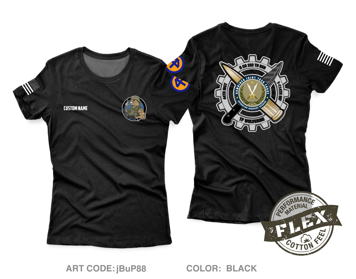 CUSTOM G co, 250th BSB Core Women's SS Flex Performance Tee - jBuP88