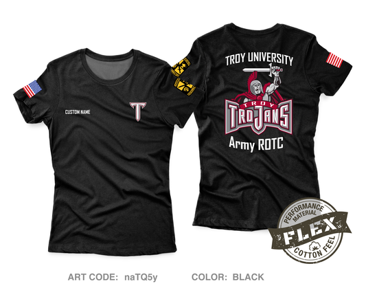 CUSTOM Troy ROTC Core Women's SS Flex Performance Tee - naTQ5y
