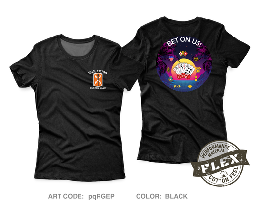 CUSTOM HHC, 516th Theater Signal Brigade Core Women's SS Flex Performance Tee - pqRGEP