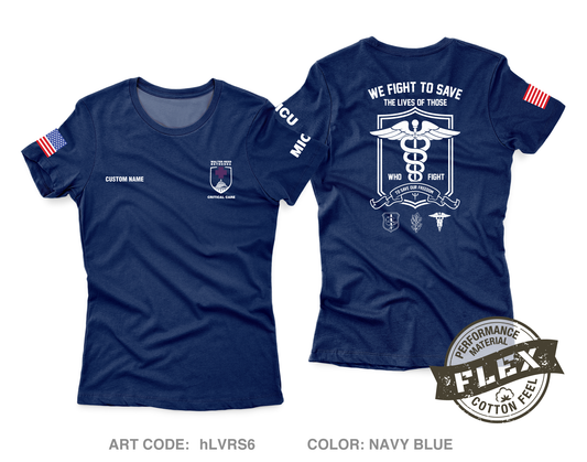CUSTOM WRNMMC Medical ICU Core Women's SS Flex Performance Tee - hLVRS6