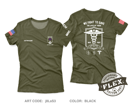 CUSTOM WRNMMC Medical ICU Core Women's SS Flex Performance Tee - j8LsS3