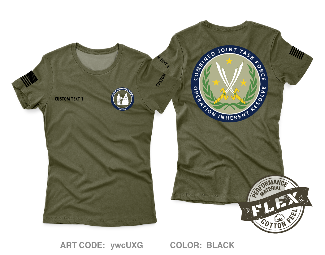 CUSTOM OSJA CJTF-OIR Core Women's SS Flex Performance Tee - ywcUXG