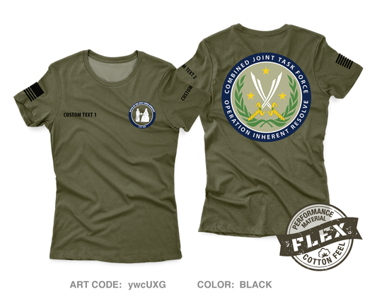 CUSTOM OSJA CJTF-OIR Core Women's SS Flex Performance Tee - ywcUXG