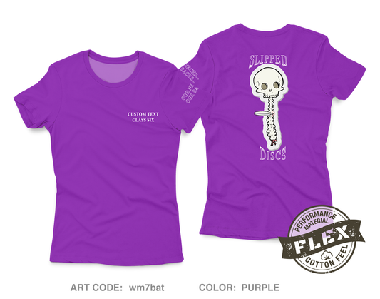 CUSTOM Slipped Discs Core Women's SS Flex Performance Tee - wm7bat