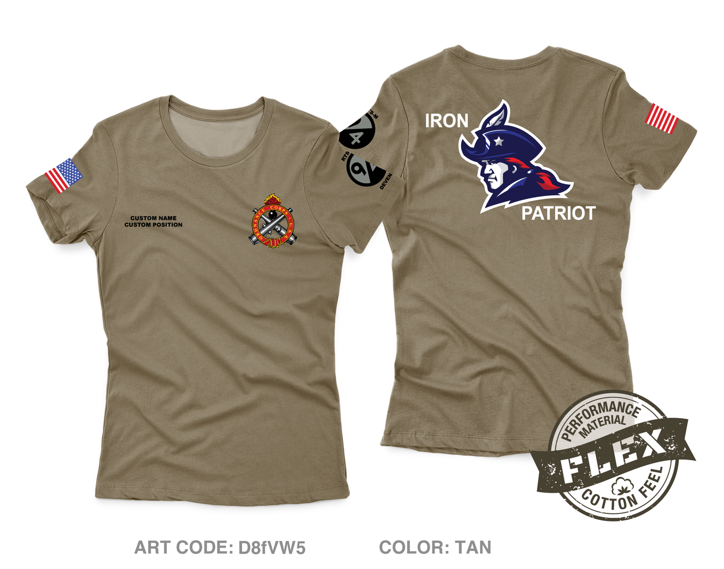 CUSTOM RTS-M Devens Core Women's SS Flex Performance Tee - D8fVW5