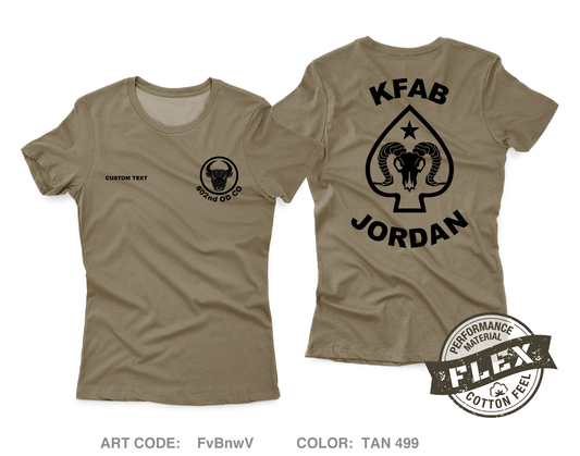 CUSTOM 802nd OD Co Core Women's SS Flex Performance Tee - FvBnwV