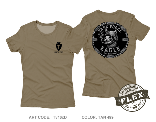 CUSTOM TF Eagle / Lima Company Core Women's SS Flex Performance Tee - Tv46xD