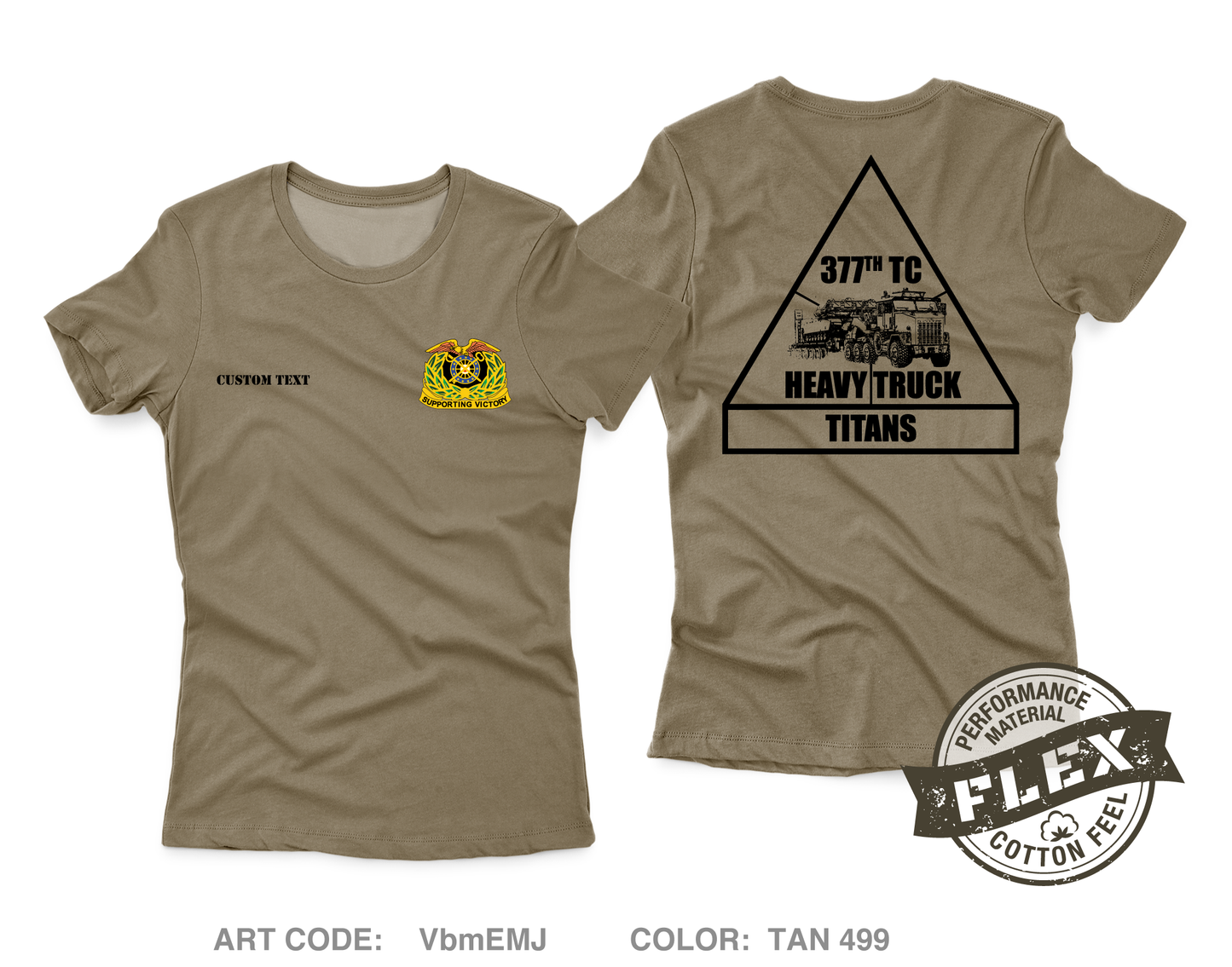 CUSTOM 377 titans Core Women's SS Flex Performance Tee - VbmEMJ