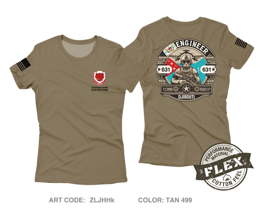 CUSTOM 631st EUD Core Women's SS Flex Performance Tee - ZLJHHk