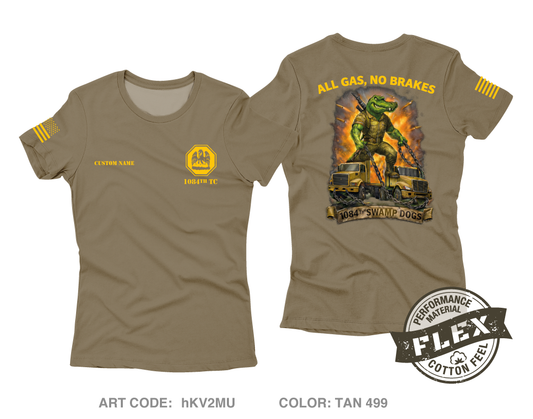 CUSTOM 1084th Transportation Company Core Women's SS Flex Performance Tee - hKV2MU