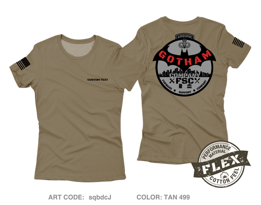 CUSTOM GOTHAM COMPANY Core Women's SS Flex Performance Tee - sqbdcJ