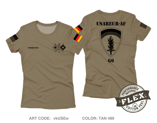 CUSTOM USAREUR-AF Core Women's SS Flex Performance Tee - vkUSEw
