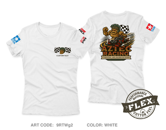 CUSTOM Aztec Racing Core Women's SS Flex Performance Tee - FnktpT