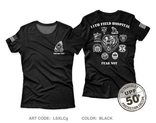 CUSTOM 11th Field Hospital Core Women's UPF 50+ Performance SS Tee - LSXLCg