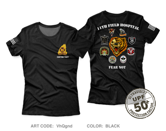CUSTOM 11th Field Hospital Core Women's UPF 50+ Performance SS Tee - VhQgnd