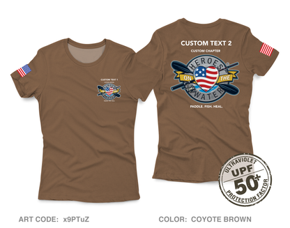CUSTOM Heroes on the Water National Core Women's UPF 50+ Performance SS Tee