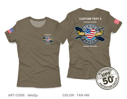 CUSTOM Heroes on the Water National Core Women's UPF 50+ Performance SS Tee