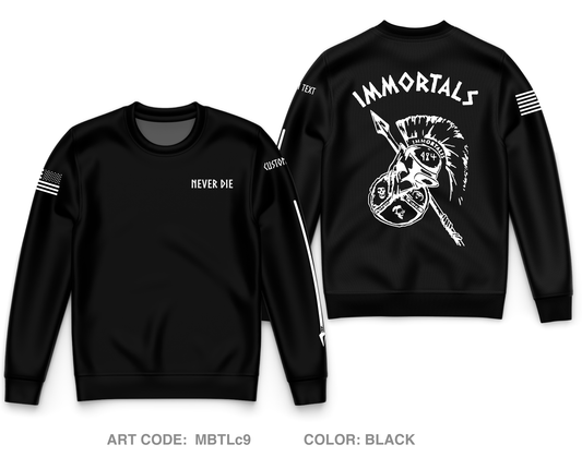 CUSTOM 984th MP CO Core Men's Crewneck Performance Sweatshirt - MBTLc9