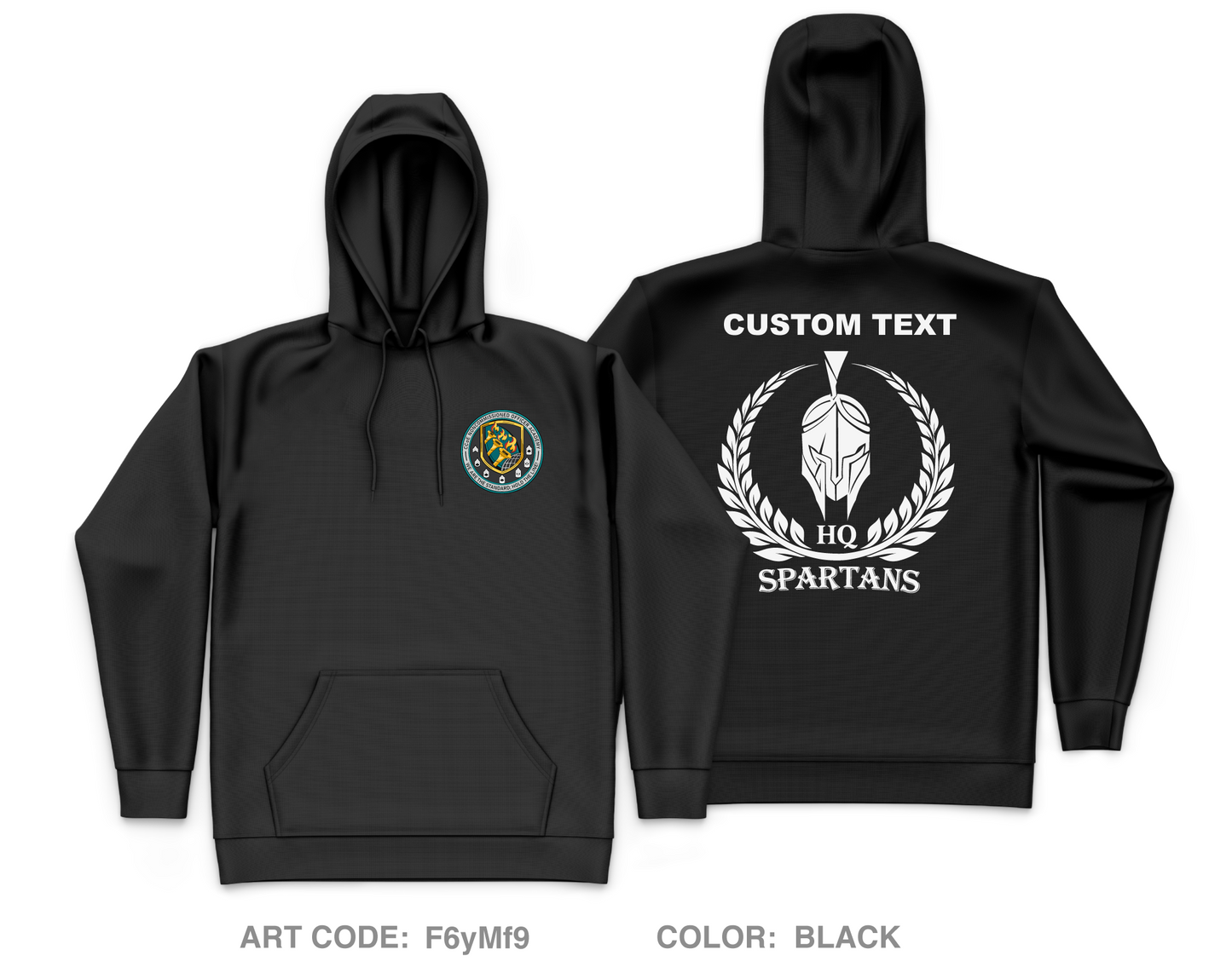 CUSTOM NCOA Core Men's Hooded Performance Sweatshirt - F6yMf9