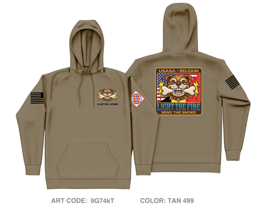 CUSTOM USANEC-Belgium Core Men's Hooded Performance Sweatshirt - 9G74kT