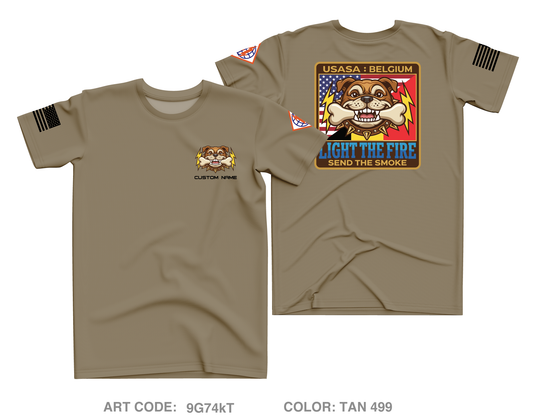 CUSTOM USANEC-Belgium Core Men's SS Performance Tee - 9G74kT