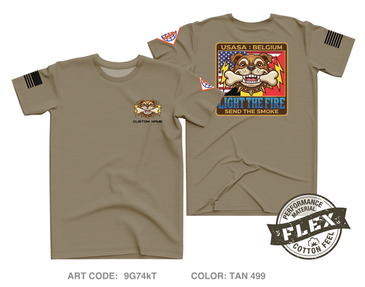 CUSTOM USANEC-Belgium Core Men's SS Flex Performance Tee - 9G74kT