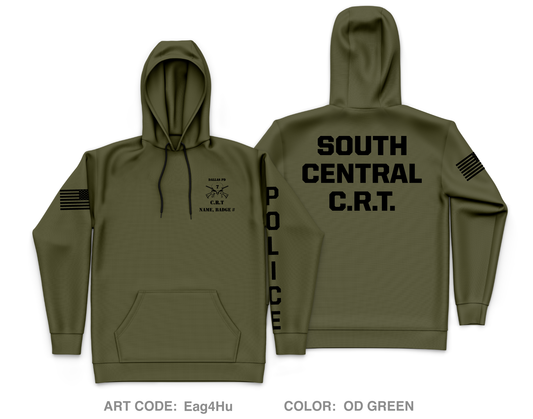 CUSTOM Dallas PD Store 1 Core Men's Hooded Performance Sweatshirt - Eag4Hu
