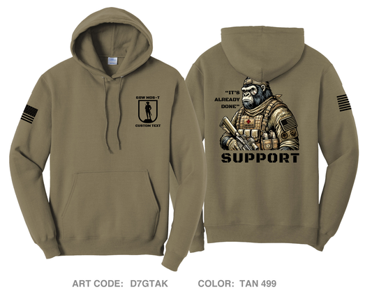 2 BN 254th RTI NJ ARNG Comfort Unisex Hooded Sweatshirt - D7GTAK