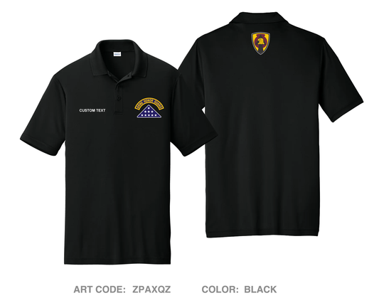 CUSTOM Iowa Funeral Honors Hi-Tech Performance Men's SS Polo - ZPAXQZ