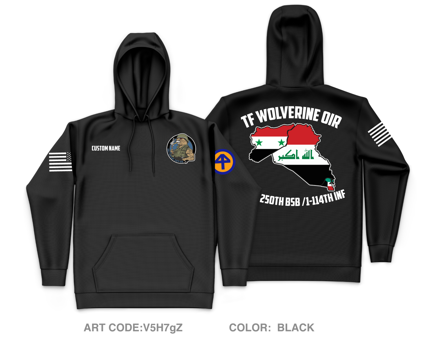 CUSTOM G co, 250th BSB Core Men's Hooded Performance Sweatshirt - V5H7gZ