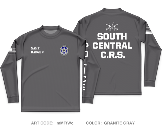 CUSTOM Dallas PD Store 1 Core Men's LS Performance Tee - mMFfWc