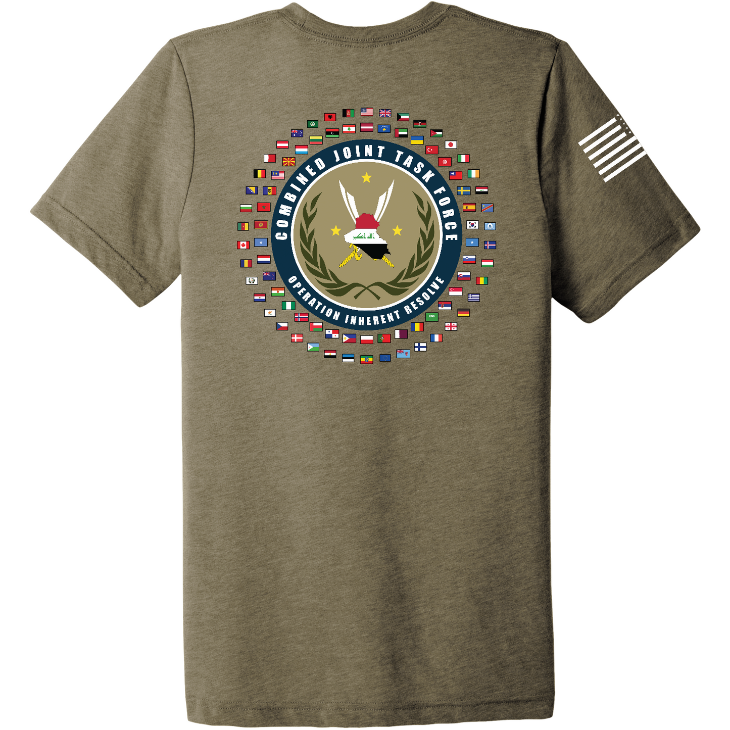 Combined Joint Task Force-Operation Inherent Resolve Store 1 Comfort Unisex Triblend SS Tee - Yspad7