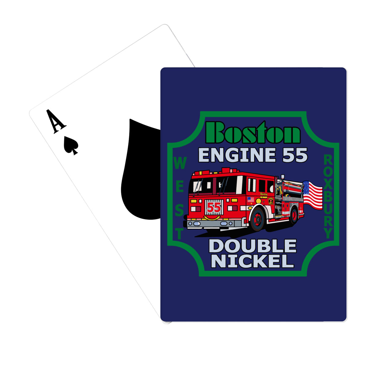 BOSTON FIRE DEPARTMENT E55/CAR10 Playing Cards - 6FCEHH