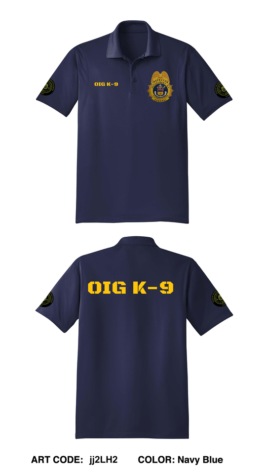 Colorado Department of Corrections Office of the Inspector General K-9 Unit Core Men's SS Performance Polo - jj2LH2