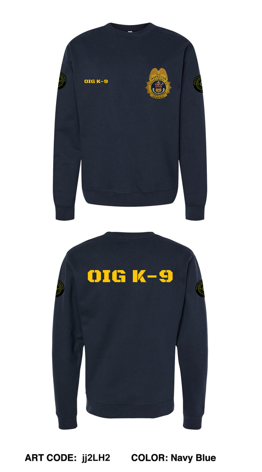 Colorado Department of Corrections Office of the Inspector General K-9 Unit Comfort Unisex Crewneck Sweatshirt - jj2LH2