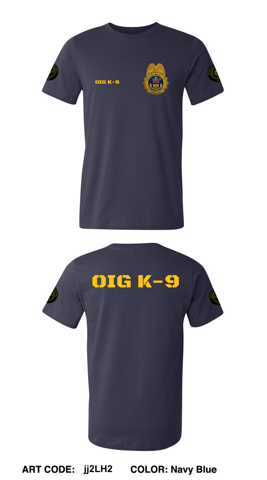 Colorado Department of Corrections Office of the Inspector General K-9 Unit Comfort Unisex Cotton SS Tee - jj2LH2