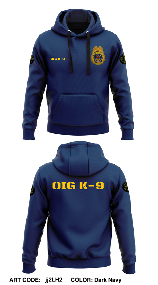 Colorado Department of Corrections Office of the Inspector General K-9 Unit  Core Men's Hooded Performance Sweatshirt - jj2LH2