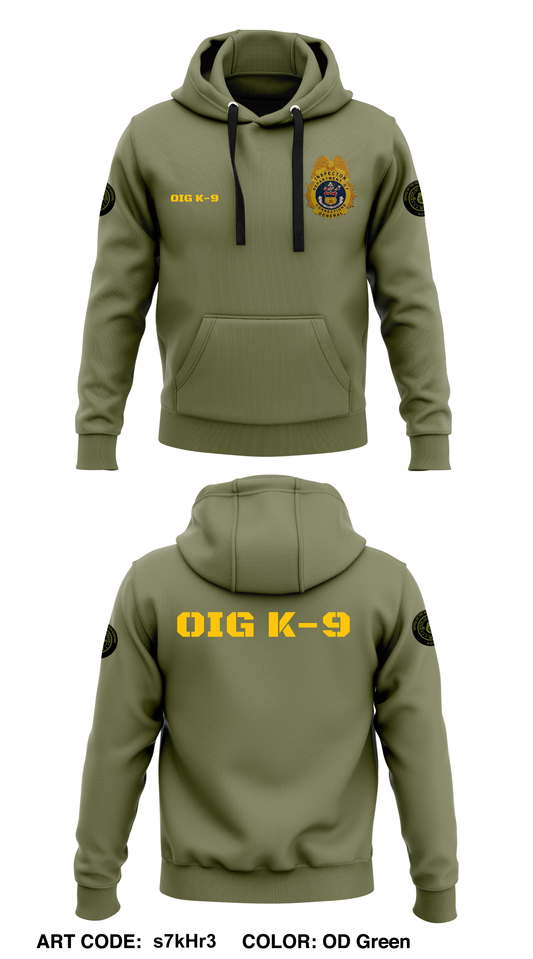 Colorado Department of Corrections Office of the Inspector General K-9 Unit  Core Men's Hooded Performance Sweatshirt - s7kHr3