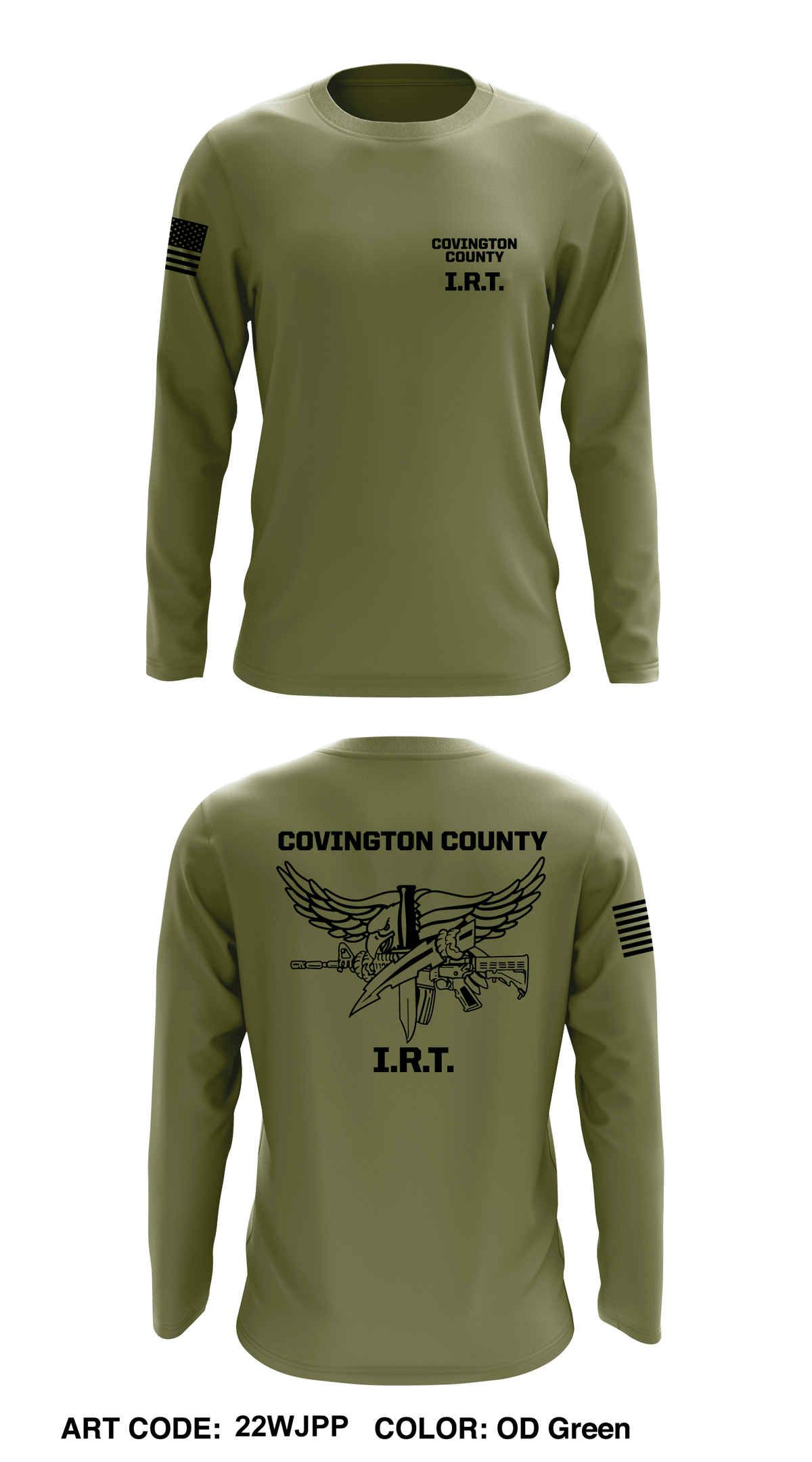Covington County IRT Core Men's LS Performance Tee - 22WJPP