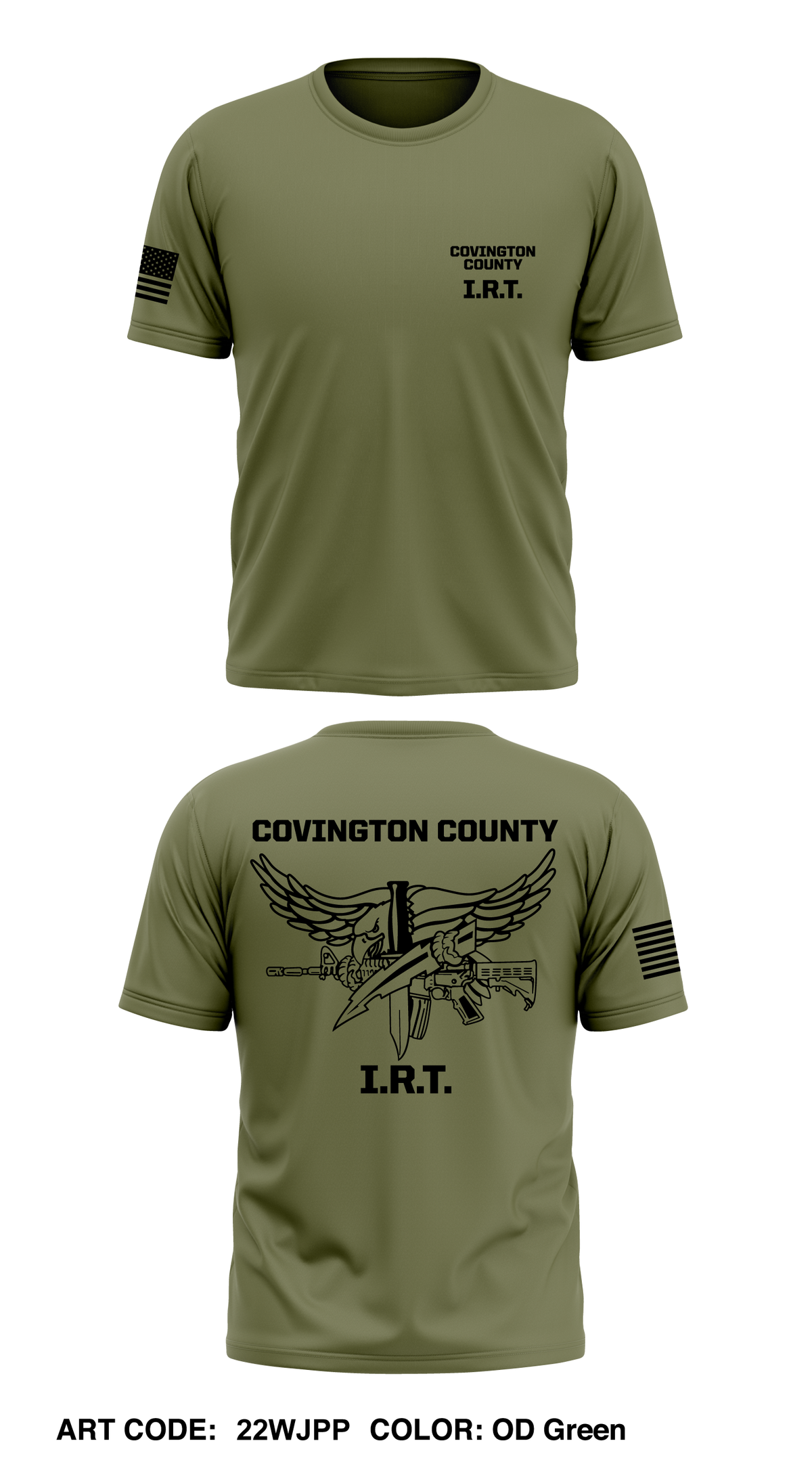 Covington County IRT Core Men's SS Performance Tee - 22WJPP