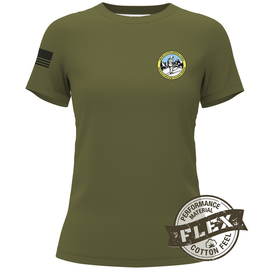 Marine Corps Mountain Warfare Training Center Core Women's SS Flex Performance Tee - s5qm5n