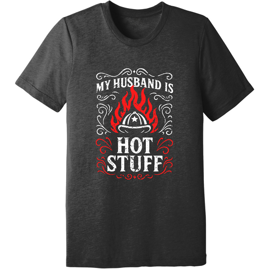 Emblem Comfort Unisex Triblend SS Tee - Husband Hot Stuff
