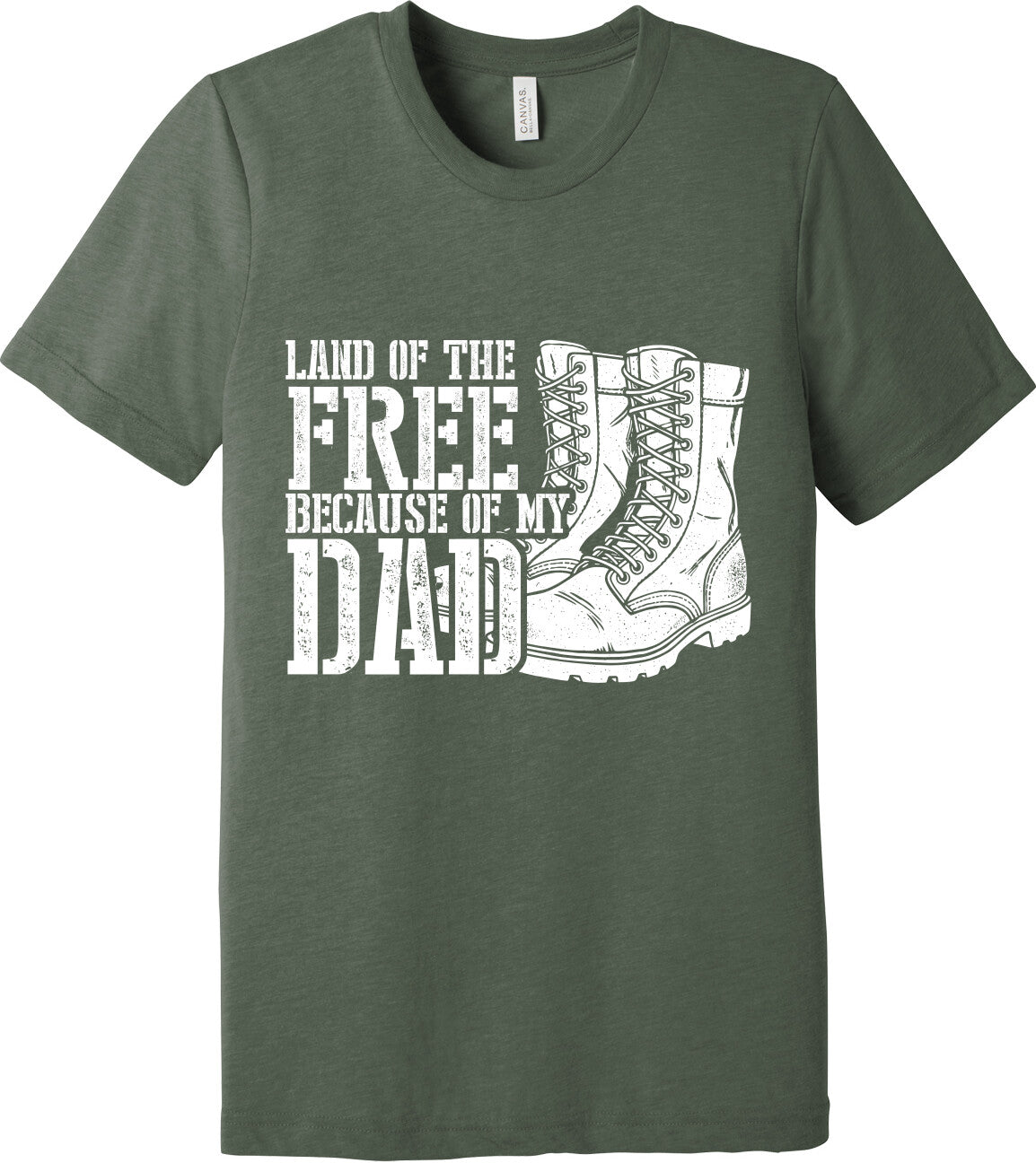 Emblem Comfort Unisex Triblend SS Tee - Because of Dad