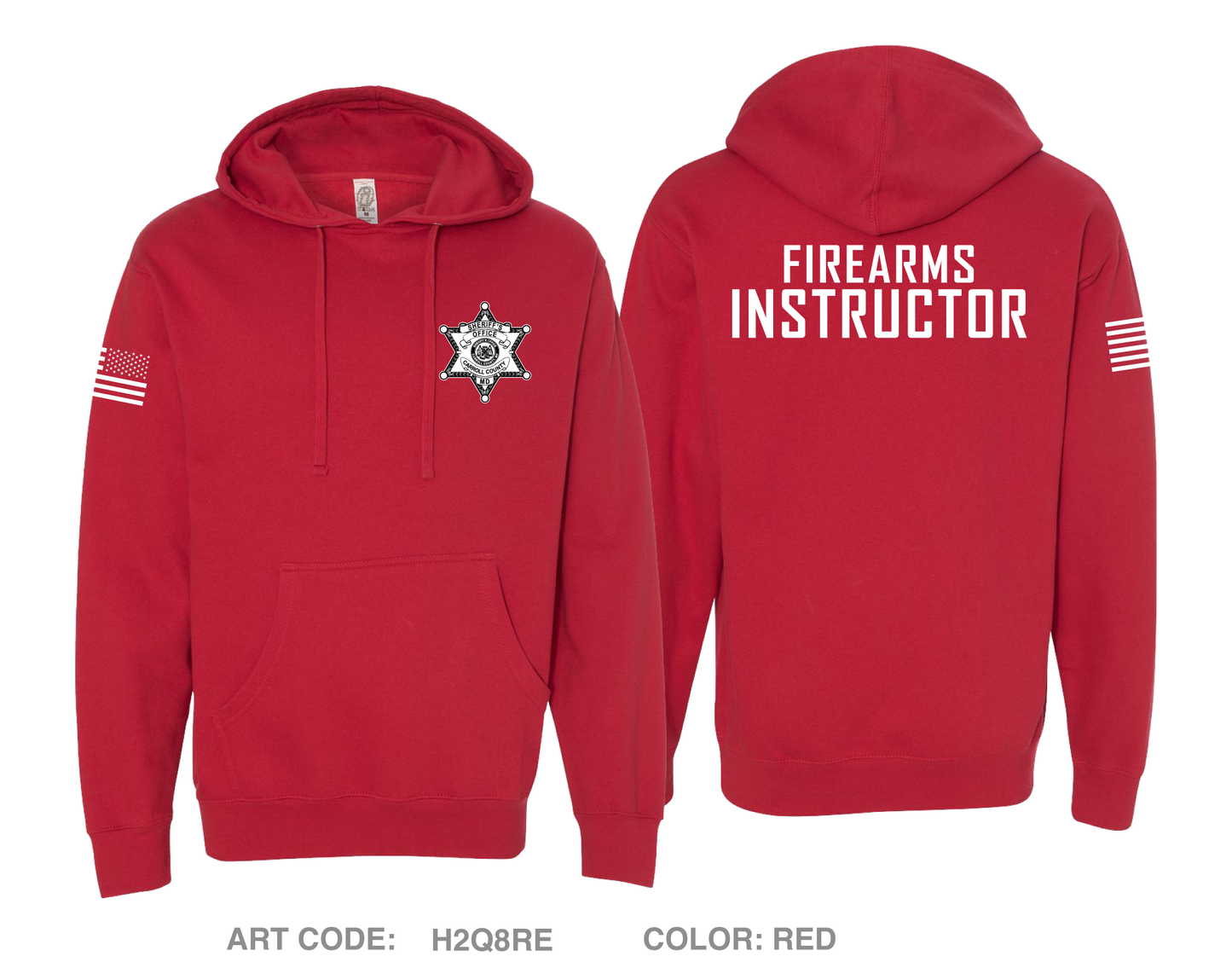 Carroll County Sheriff's Office Comfort Unisex Hooded Sweatshirt - H2q8RE